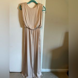Formal Champagne Jumpsuit